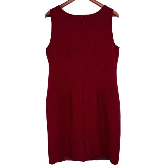 Coldwater Creek Womens Size 14 Red Formal Dress Dinner Party Event Mature Work - Picture 8 of 8